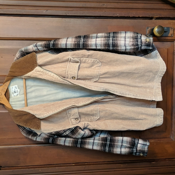 Flannel and corduroy shacket - Picture 7 of 8